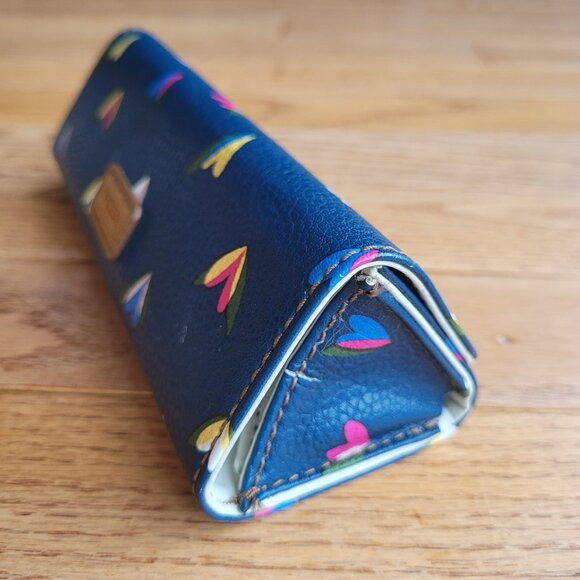 Fossil Sofia Sunglasses Case Floral Hearts Blue Hard Case Triangle - Picture 3 of 11